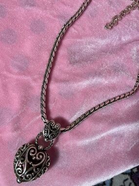 Brighton necklace. Silver scroll work.